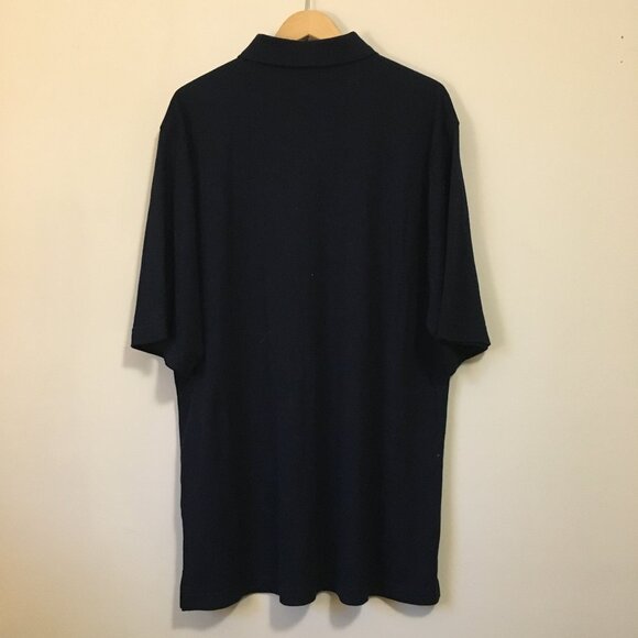 Vintage Western Concepts Dark Navy Blue Rayon Blend Relaxed Fit Polo Shirt - Picture 2 of 14